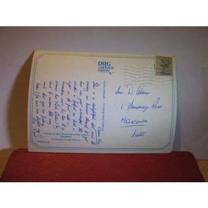 LOCH ETIVE, ARGYLL, SCOTLAND used vintage postcard by J Arthur Dixon PAR/24132 =