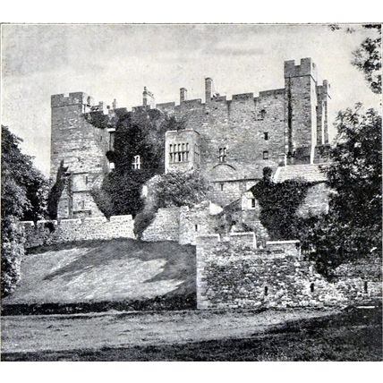 HAUGHTON CASTLE 1893 Northumberland PRINT