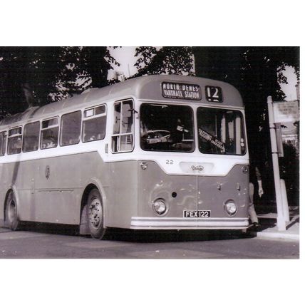Black & White Photograph of Great Yarmouth Corporation Transport - FEX 122