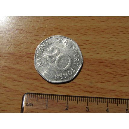 Tramcar 1903 National Transport 20 Token (e714)