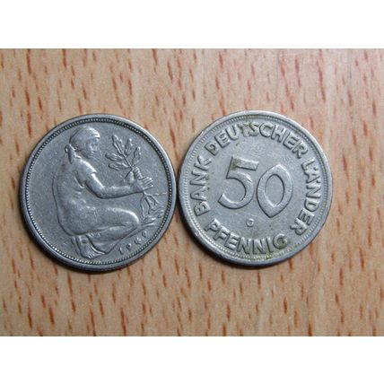 1949g 50 Pfennig Germany Coin