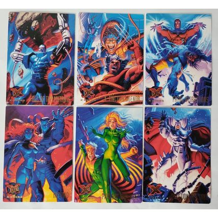 Marvel Comics 1995 Fleer Ultra X-MEN 6 trading cards X-OVERS
