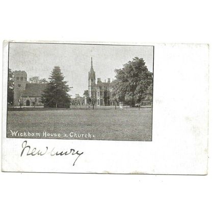 Wickham House And Church, Newbury, Berkshire, Postcard.