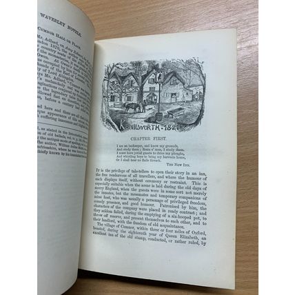RARE* 1870 SIR WALTER SCOTT "KENILWORTH" FICTION ANTIQUE BOOK (P4)