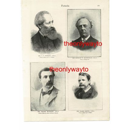 19thC British Artists, Bodley, Blomfield, Bramley +, Book Illustration, 1895