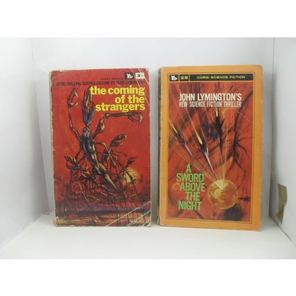 2 John Lymington PBs A Sword Above the Night & The Coming of the Terrans | Poor