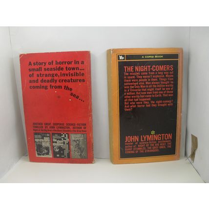 2 John Lymington PBs A Sword Above the Night & The Coming of the Terrans | Poor