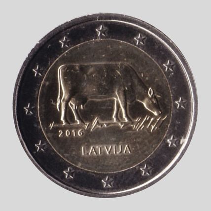 Latvia 2016 - 2 Euro Comm - Latvian Agricultural Industry (UNC)