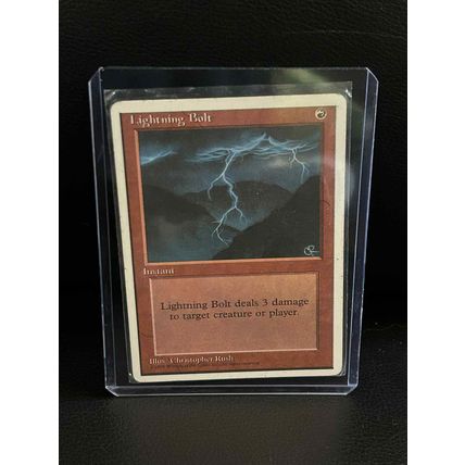Lightning Bolt 4th Edition Magic: the Gathering Trading Card