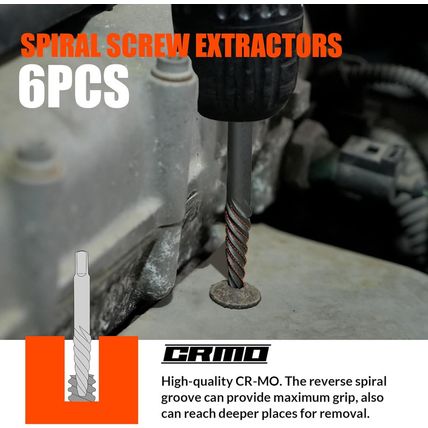 35 Pcs Screw Extractor and Left Hand Drill Bits Set, Easy Out Screw Extractor Ki