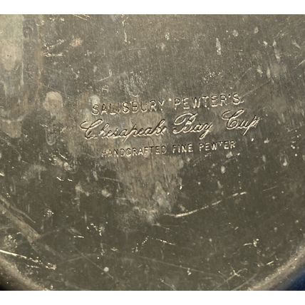Salisbury Pewter's Chesapeake Bay Cup 4 1/8"