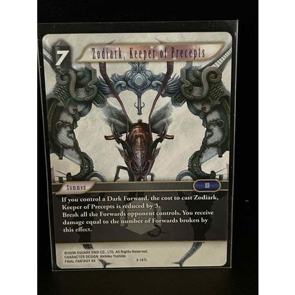 Zodiark, Keeper of Precepts - 3-147L Opus 3 Final Fantasy Trading Card