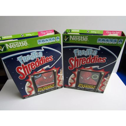 Nestle 2007 Shreddies Cereal Boxes SPIDER-MAN Activity Comics Set of 2