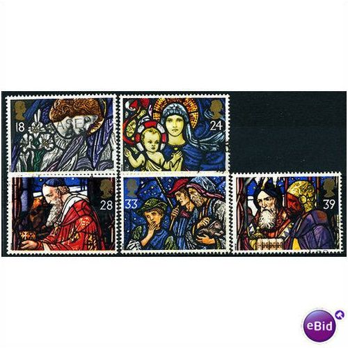 1992 Christmas Set SG1634-1638 Fine/Very Fine Used