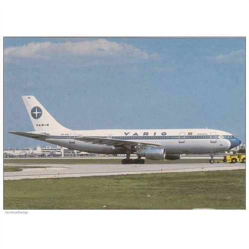 Varig Airbus A300 203 Aircraft Postcard (A21810)