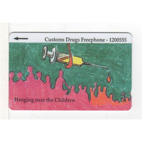 PHONE CARD - JERSEY - HANGING OVER THE CHILDREN