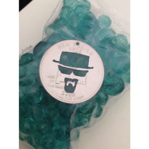 Breaking Bad Heisenberg Walter White BrBa Image New Mexico Cut Coin Ball Marker