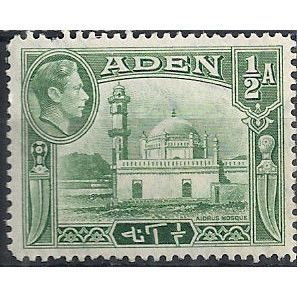 Aden 1939 SG16 1/2a Yellow-Green Mounted Mint .. ..