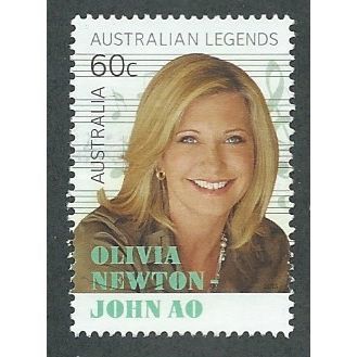 AUS 2013 60c 'AUSTRALIAN LEGENDS- OLIVIA NEWTON JOHN' FINE USED (EBID38-179)