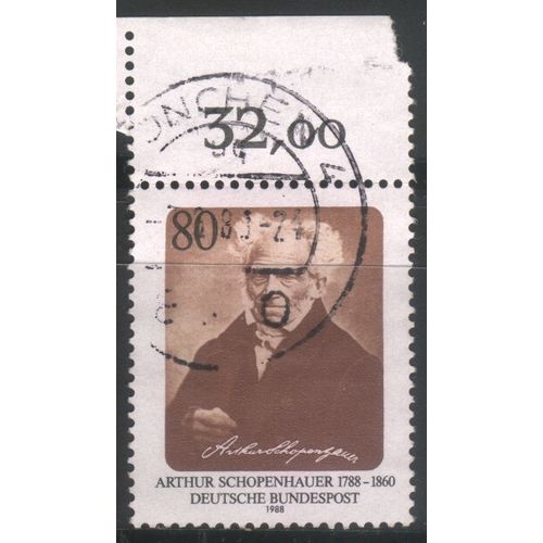 Germany 1988 - SG2231 - 80pf brown & black - Schopenhauer - used