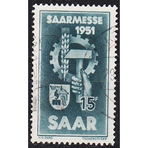 GERMANY Saar [1951] MiNr 0306 ( O/used )