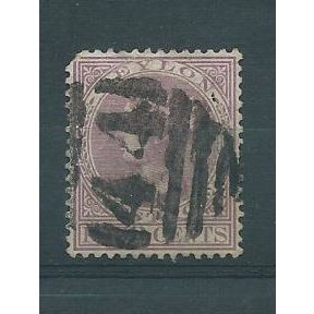 a ceylon stamps crown cc filler sg123 sg 123 used a