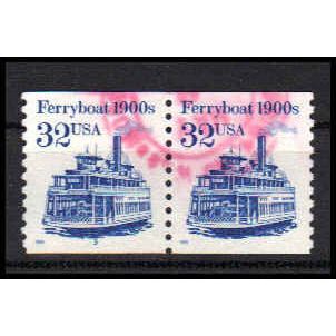 Used 2466 32c Ferryboat Very Fine CNP Left 3 PA1169