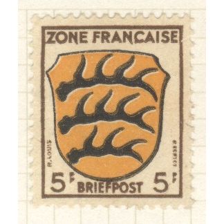 Germany (French Zone) 1945 - 5pf multi - Arms - unused