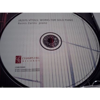 REINIS ZARINS - JAZEPS VITOLS : WORKS FOR SOLO PIANO - CD ALBUM 2013 - 1 DISC