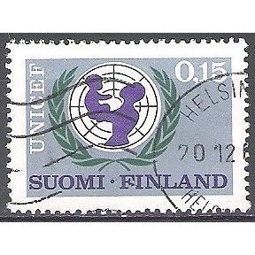 Finland 1966 Michel 617 O Cote (2013) 0.75 Euro 20 Ans UNICEF Cachet rond