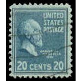 Used 825 20c James Garfield Just Clears M08070