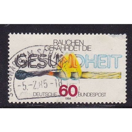 GERMANY 1984 ANTI-SMOKING CAMPAIGN 60pf USED SG2078