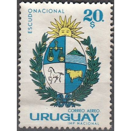 Uruguay 1965 Michel 1005 O Cote (2005) 1.50 Euro Armoirie