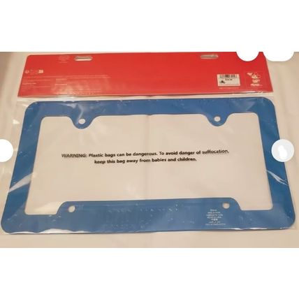 DISNEY PARKS DISNEYLAND RESORT CLASSIC STYLE BLUE LICENSE PLATE FRAME HOLDER~NEW