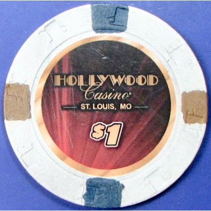 Hollywood. $1 Casino Chip. St Louis, MO. Z53.