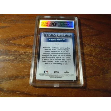 2022, Topps, Graded Gem Mint 10, WANDER FRANCO, Rays, Stars of MLB
