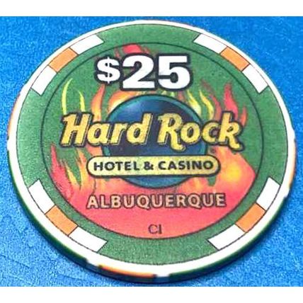 Hard Rock $25. CASINO CHIP - Albuquerque, New Mexico