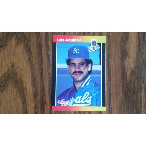 1989 Donrus Card # 534 Luis Aquino Near Mint (7) Kansas City Royals