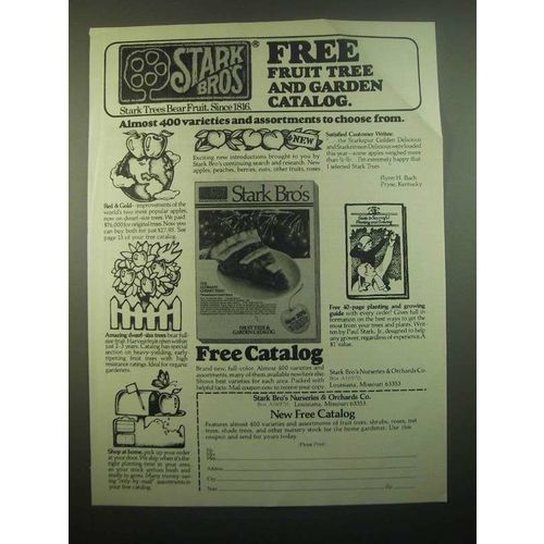 1980 Stark Bro's Nurseries & Orchards Ad - Fruit Tree and Garden