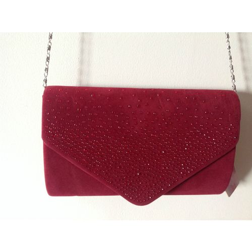 FAYE LONDON VELVET DIAMENTE EVENING CLUTCH SHOULDER BAG BNWT