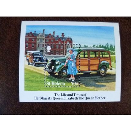 St Helena 1985 Life Times Elizabeth Queen Mother stamp Miniature Sheet Royalty