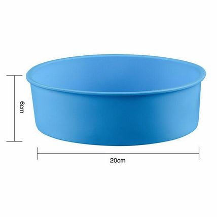 Quality 8 inch Silicone Round Cake Pan Tins Non-stick Baking Mould Bakeware Tray