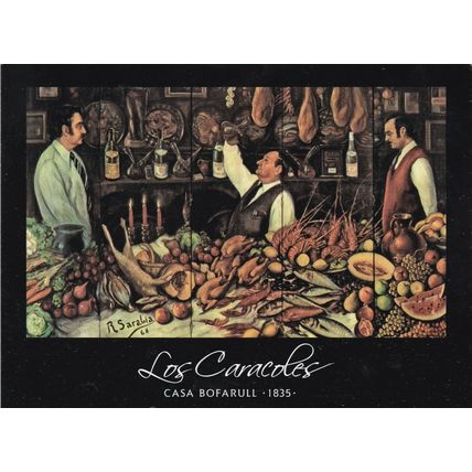 Los Caracoles Casa Bofarull Barcelona Spain Postcard unused VGC