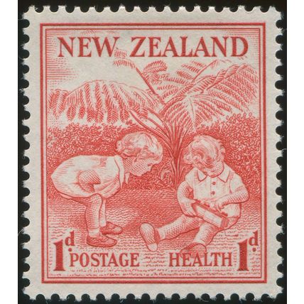 New Zealand 1938 1d + 1d scarlet Health SG 610 unused