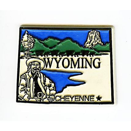 Wyoming 4 Color Fridge Magnet