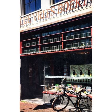 Bicycle at H.De Vries Boeken Book Shop Dutch Bookstore Haarlem Postcard
