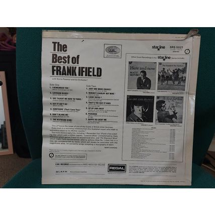 Frank Ifield – The Best Of Frank Ifield (SRS5027) 1970 (LP)
