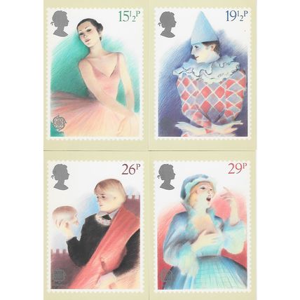 GB 1982 April PHQ M set of 4 British Theatre