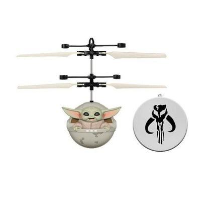 Star Wars The Mandalorian Baby Yoda Licensed Infrared RC Flying Helicopter Ball
