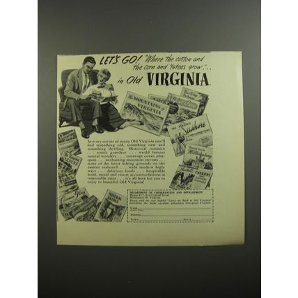 1954 Virginia Department of Conservation and Development Ad - Let's go!